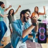 Portatīvs skaļrunis MANTA ATTIS SPK0802 120W, Bluetooth, vadu ieeja, uzlādējams, FM, LED gaismas