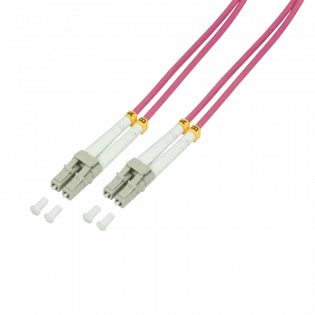 LogiLink FP4LC50 InfiniBand optiskās šķiedras kabelis 50m 2x LC Violeta