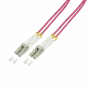 LogiLink FP4LC50 InfiniBand optiskās šķiedras kabelis 50m 2x LC Violeta