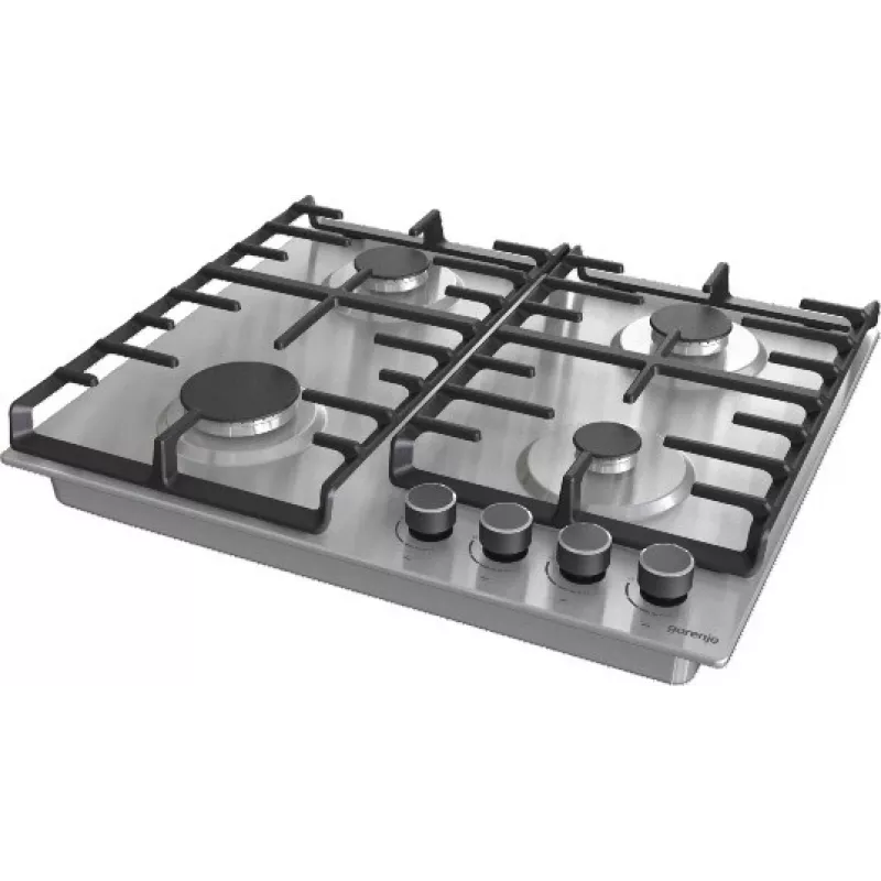 Gorenje G642ABX plīts virsma Nerūsējošais tērauds Iebūvējams 60 cm Gāze 4 zonu(-as)