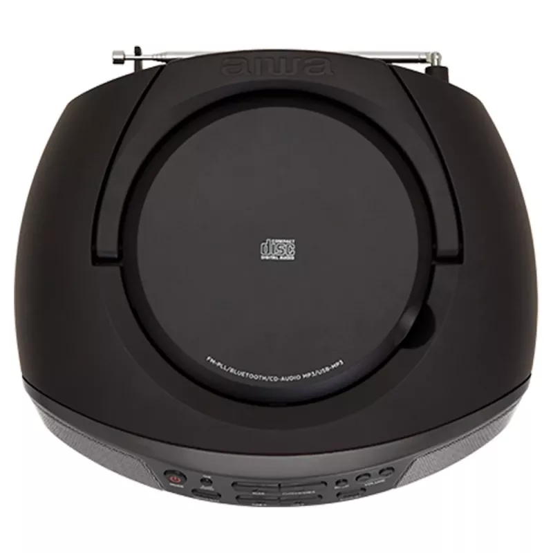 Audio mikro sistēma Aiwa BBTU-400BK, CD/MP3/FM-PLL/BT atskaņotājs (melna)