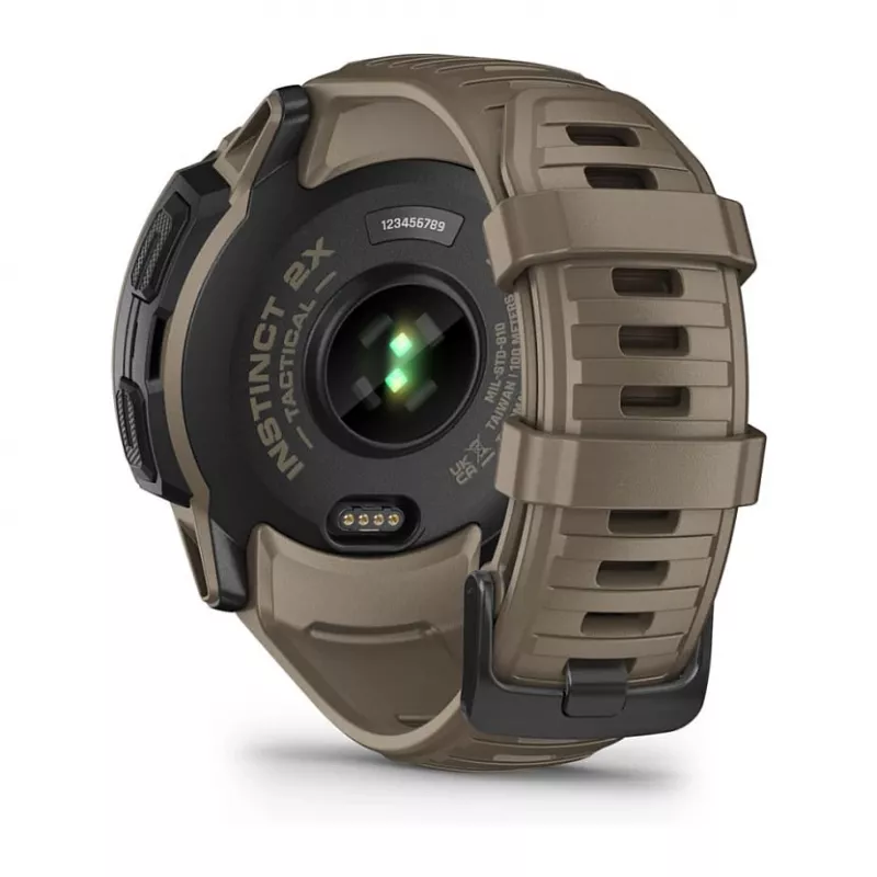 Garmin Instinct 2X Solar Tactical Edition 2,79 cm (1,1) MIP 50 mm Digital 176 x 176 pikseļi Skārienekrāns Zaļš GPS (satelīts)