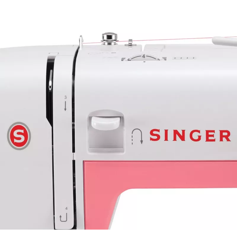 SINGER automātiskā šujmašīna SIMPLE 3210 — elektriska, 68 dūrienu, 4 soļu pogcaurums, brīvā roka, 5,5 kg