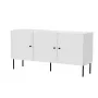 3D kumode PALAZZO BIS 151x40x75 balts matēts