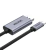 UNITEK V1409A savienotāju adapteris USB-C DisplayPort melns, pelēks