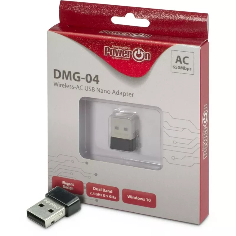 Inter-Tech tīkla adapteris USB 2.0 650Mbps bezvadu