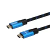 HDMI kabelis Savio CL-142 v2.1 1,8 m, HDMI Type A kontaktdakša–kontaktdakša, zeltīti kontakti, melns/zils