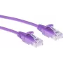 ACT violeta 3 metru LSZH U/UTP CAT6 datu centra plānā pārlēkuma vads ar aizķerēties neļaujošiem RJ45 savienotājiem