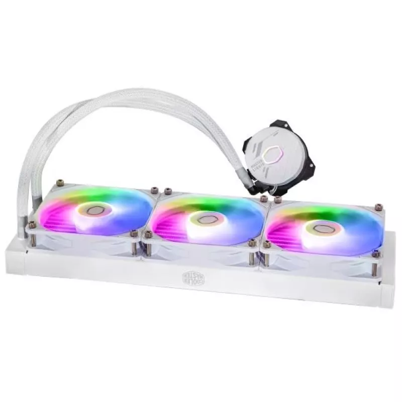 Šķidruma dzesēšanas komplekts Cooler Master MasterLiquid 360L Core ARGB White 12 cm ventilatori