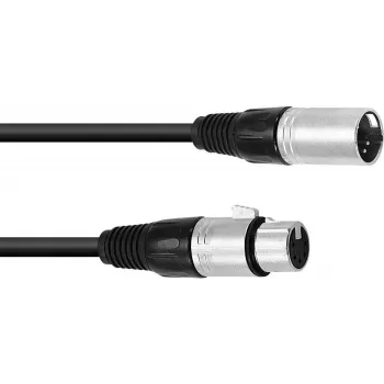 XLR savienojuma kabelis Omnitronic 30220768 — 1×5-pin XLR vīrišķais savienotājs uz 1×5-pin XLR sievišķais savienotājs, 3 m