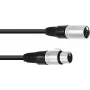 XLR savienojuma kabelis Omnitronic 30220768 — 1×5-pin XLR vīrišķais savienotājs uz 1×5-pin XLR sievišķais savienotājs, 3 m