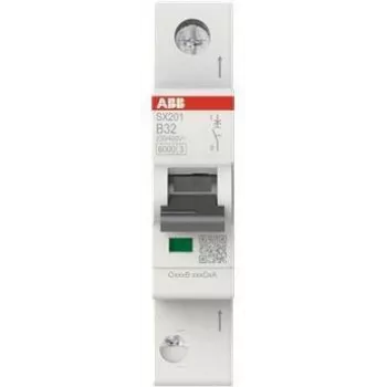 ABB strāvas aizsardzības slēdzis SX201-B32 Flexline B-Char.6kA 32A 1P (2CDS251003R0325)
