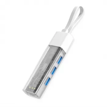 ROLINE mobils USB 3.2 Gen 1 centrmezgls, 4 porti, A+C savienojuma kabelis
