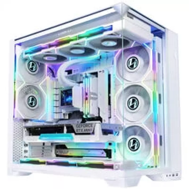 Lian Li O11 Vision Compact korpusa komplekts + HydroShift II LCD-S 360TL AiO – balts