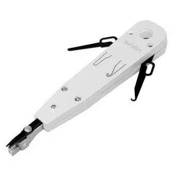 Kabeļu presēšanas knaibles LOGILINK WZ0001A RJ45/RJ11, ar iebūvētu griezēju un noņēmēju, balta
