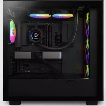 Universāls šķidruma dzesētājs NZXT Kraken Elite 240 RGB 12 cm melns