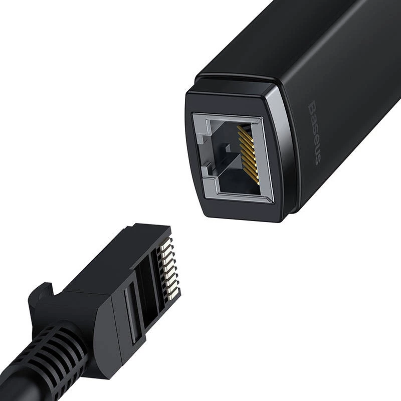 Tīkla adapteris Baseus Lite Series USB-C uz RJ45 (melns)