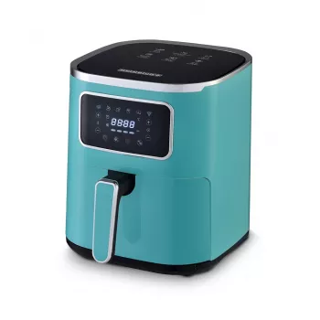 Karstā gaisa fritieris HEINRICH'S HFR 8216 — 5,0 l, 1450 W, zaļš, skārienjutīga vadība, LED displejs