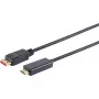Video kabeļa adapteris S/CONN 10-71075 10 m DisplayPort HDMI A tipa Melns