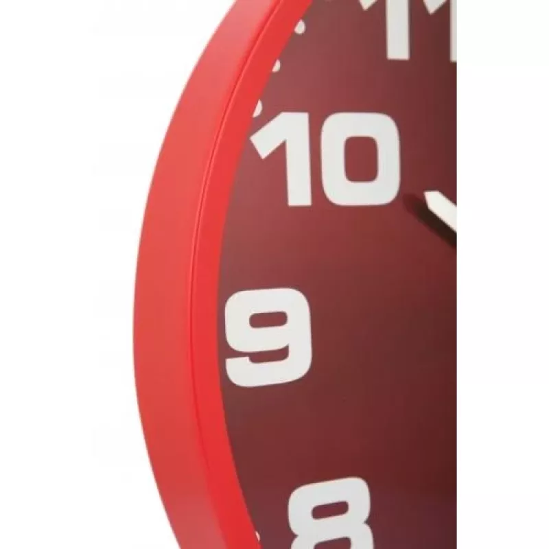 NeXtime pulkstenis 3053ro Dash Red, Ø35 cm, sienas, sarkans/sudrabs