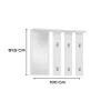 Hanger + mirror PARMA 100x15x.81.5 cm, Balts
