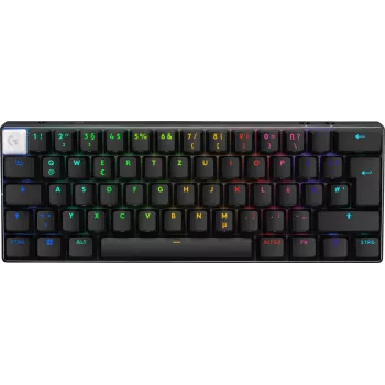 Logitech G PRO X 60 spēļu tastatūra USB RF bezvadu Bluetooth QWERTZ melna