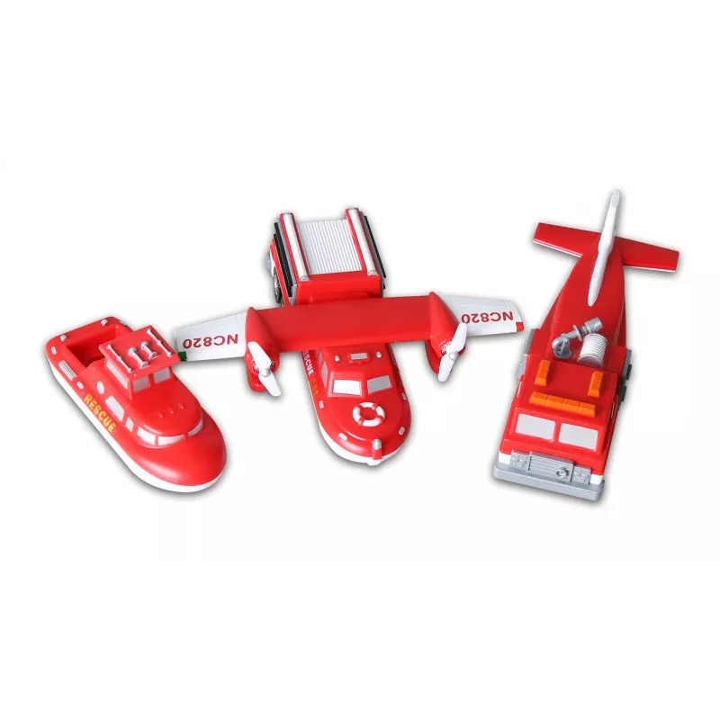 Vehicle set Popular Playthings Mix or Match Vehicles Fire and Rescue