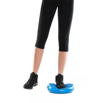 Piepūšams stabilitātes spilvens MDH Sensory Balance Disc DRQM3C0CHXUXP, zils, PVC, Ø350 mm, augstums 60 mm, maks. slodze 200 kg, ar cilnēm