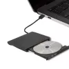 Ārējais DVD‑RW diskdzinis QOLTEC 51857 — USB 3.0, SATA interfeiss, DVD±R 8x, DVD±RW 4x, DVD‑RAM 5x, CD 24x, melns