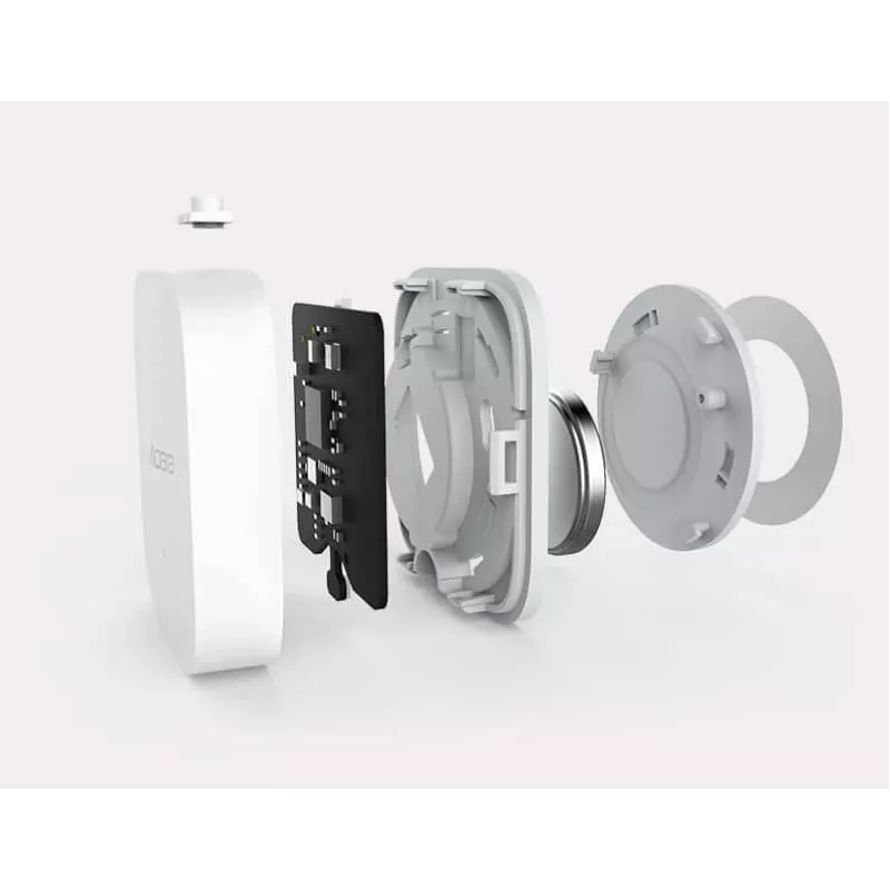 Aqara TH-S02D sensors balts temp. un mitrums. HomeKit Alexa Google