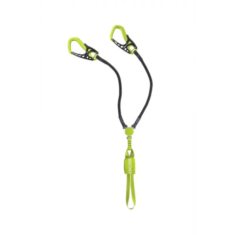 Krišanas aiztures saite Edelrid kabelis COMFORT TRI — melna/zaļa, 532 g, minimālais lietotāja svars 40 kg