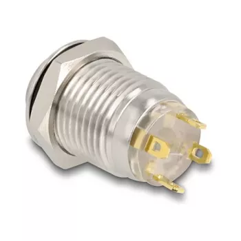Spiedpogu panelis DeLOCK 20982 sudraba krāsā 230V 3A