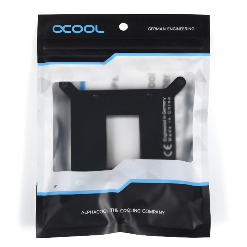 Aizmugures plāksne Alphacool 13072 metāla melna 86x67x86mm