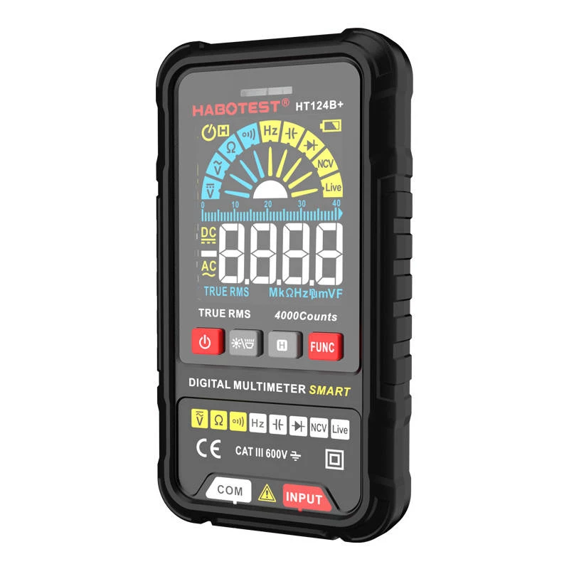 Digitālais multimetrs Habotest HT124B+ — maiņstrāvas/līdzstrāvas sprieguma un pretestības mērīšana
