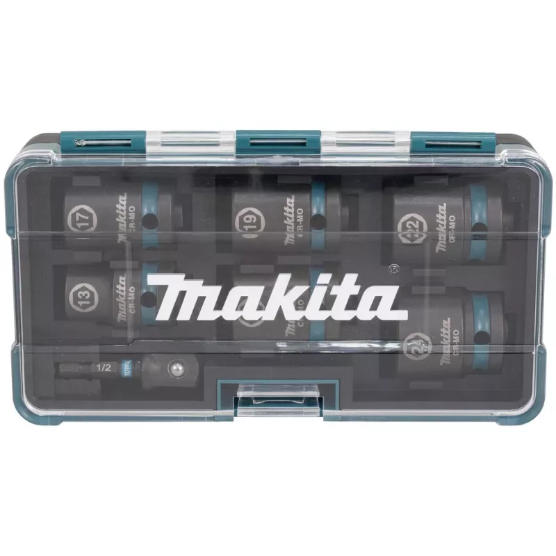 Makita E-16592 triecienuzgriežņu komplekts Impact socket set Melns, Teal