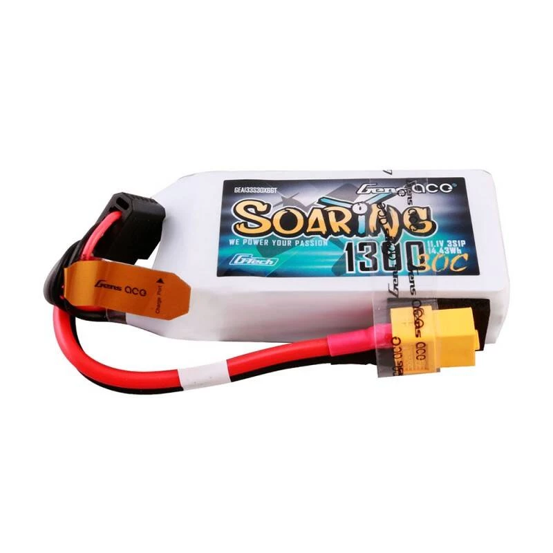 Gens ace G-Tech Soaring 1300mAh 11.1V 30C 3S1P Lipo akumulators