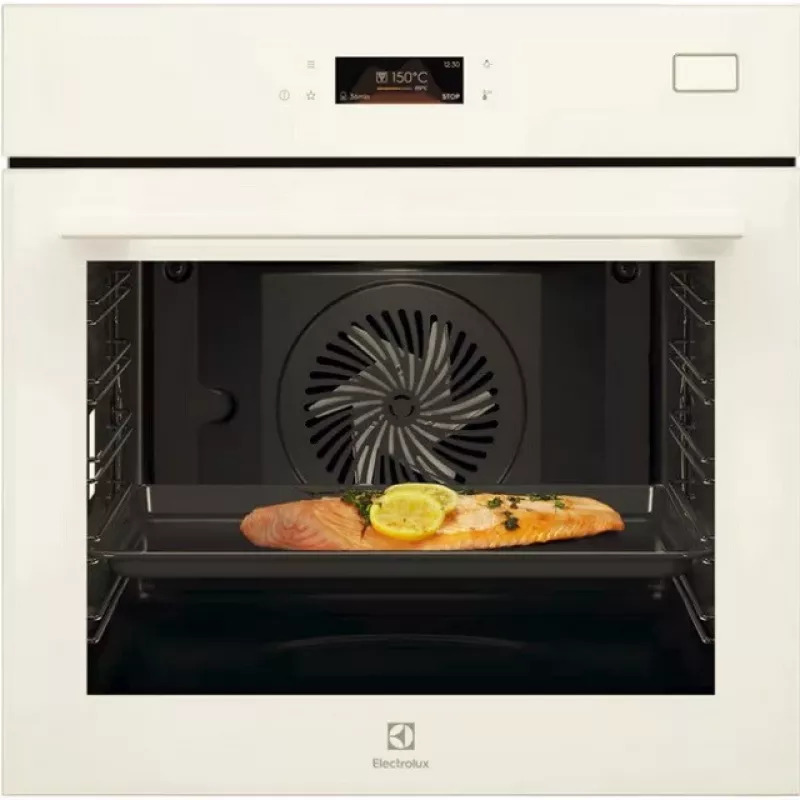 Iebūvējamā krāsns Electrolux LOB8S38V — 70 L, A++ energoefektivitātes klase, 220–240 V, tvaika tīrīšana, teleskopiskās vadotnes, LED displejs