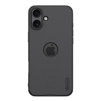 Aizsargmaciņš Nillkin iPhone 16 Plus Super Frosted Pro — melns, plāns ciets apvalks