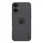 Aizsargmaciņš Nillkin iPhone 16 Plus Super Frosted Pro — melns, plāns ciets apvalks