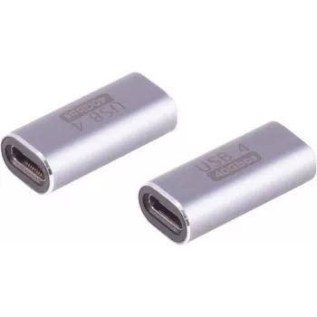 USB-C savienotājs ShiverPeaks 14-05038 40Gbps metāla, ātrdarbīga datu pārraide