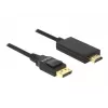 Video kabeļa adapteris DeLOCK 85318 DisplayPort uz HDMI 3 m melns
