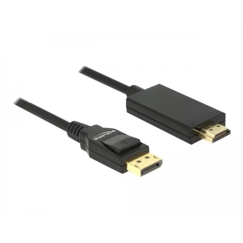 Video kabeļa adapteris DeLOCK 85318 DisplayPort uz HDMI 3 m melns