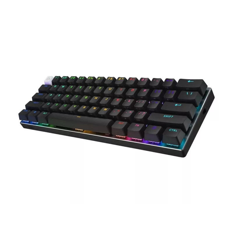 Klaviatūra Logitech G PRO X 60 spēļu USB RF Wireless Bluetooth QWERTY US International balta