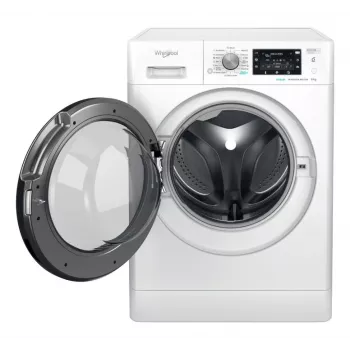 WHIRLPOOL veļas mašīna FFD 9489 BV EE, 9 kg, 1400 apgr./min, energoefektivitātes klase A, dziļums 63 cm, invertora motors, melnas durvis