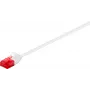 Wentronic Goobay CAT 6 plāns-komutācijas kabelis, U/UTP, balts, 3 m — vara materiāls (93694)