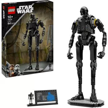 Saliekamā figūra LEGO Star Wars drošības droida K-2SO 75434 — 845 detaļas, 410 mm augstums, vecums 10+