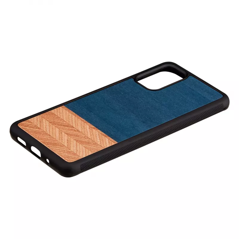 Telefona maciņš Man and Wood Galaxy S20+ denim Melns — aizsargapvalks Samsung Galaxy S20+