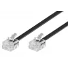 Tālruņa kabelis Microconnect MPK186 RJ11 RJ11 6 m Melns