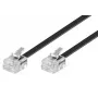 Tālruņa kabelis Microconnect MPK186 RJ11 RJ11 6 m Melns