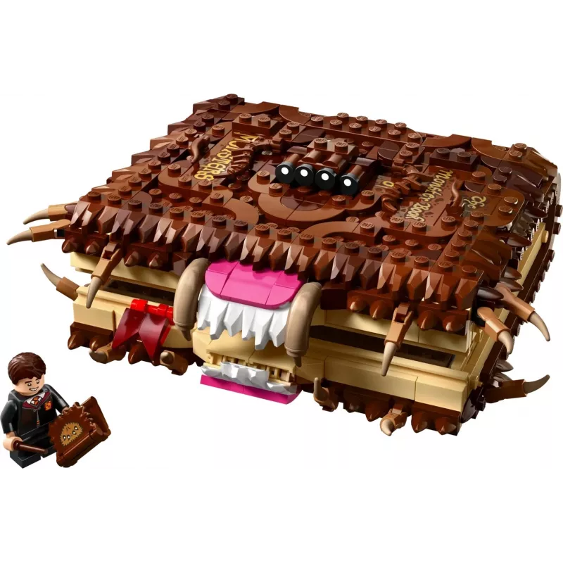 LEGO Harija Potera rotaļu komplekts Monstru grāmata 76449 — 518 detaļu, 1 minifigūra, pievienojami zobi